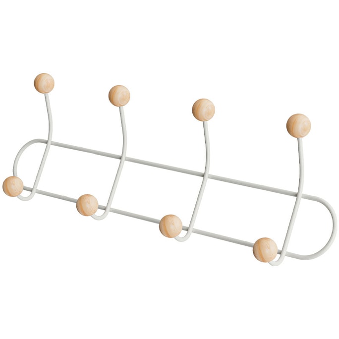 FaSoLa Life 简约门后挂钩 横向4钩款 免打孔 衣帽收纳整理挂衣架