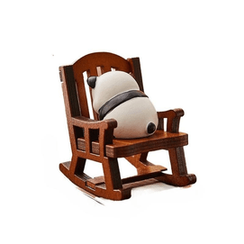 【中国直邮】 在玩 可爱治愈解压小摆件办公室桌面装饰 emo小熊猫+摇摇椅 5*6*4.3cm