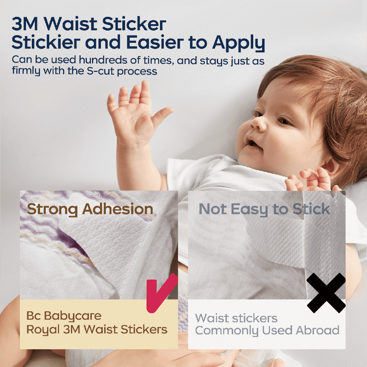 BC 베이비케어 로얄 라이온 킹덤 아기 기저귀 허리 스티커형 가볍고 흡수력 뛰어남 사이즈 S (8.8-18lb, 58개입) 8