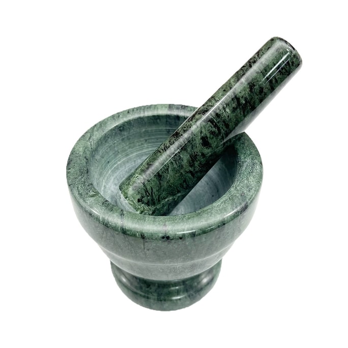 Marble Small Pestle and Mortar (Green)