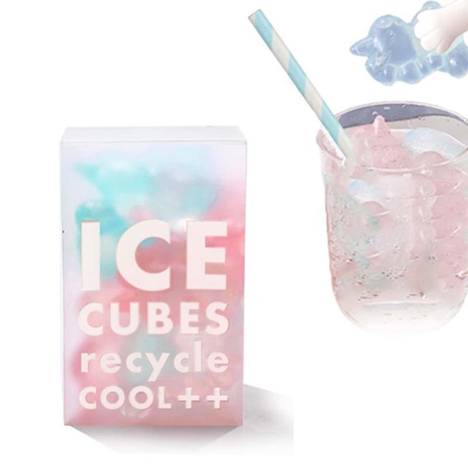 BPA Free Colorful Unicorn Plastic Ice Cubes Non Melting Refreezable Ice Cubes Suitable for Drinks 12pcs