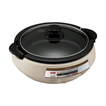 Gourmet Expert Electric Skillet & Hot Pot Light Grey EP-PBC10, 120 Volts