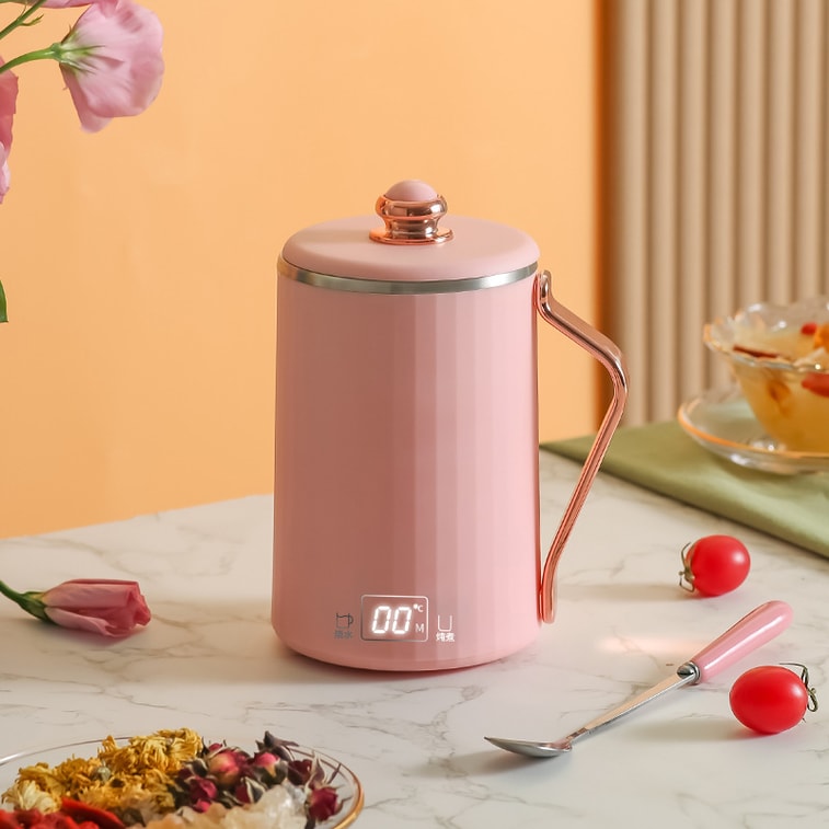 【中国直送】Baiyi ヘルスポット ヘルスカップ インテリジェント電熱カップ シチューカップ 沸騰カップ 450ml グリーン 8