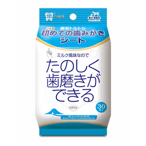 【日本直邮】 日本 金牛座 犬猫牙齿垢用湿巾 30枚