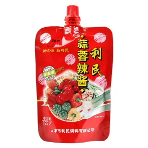 【中国直邮】 LIMIN 天津利民蒜蓉辣酱烧烤辣椒酱 125g*2袋