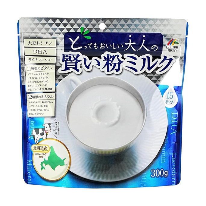 低脂肪・高タンパク・大人用スキムミルクパウダー 300g