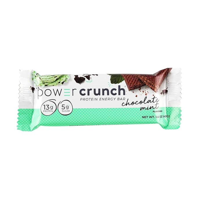 Power Crunch, Protein Bar, Chocolate Mint, 1.4 oz 