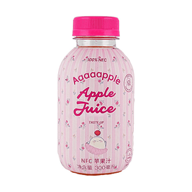 100% Fresh Pressed Apple Juice, 10.14 fl oz【Low Calories 0 Sucrose  0 Fat】