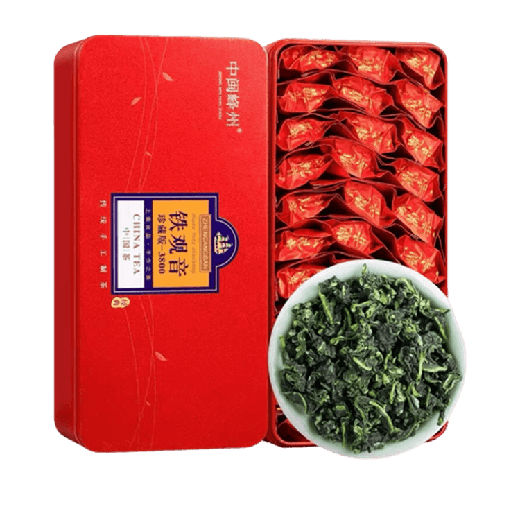 中国直邮】 中闽峰州铁观音安溪新茶兰花香特级茶叶清香型珍藏版500g/盒
