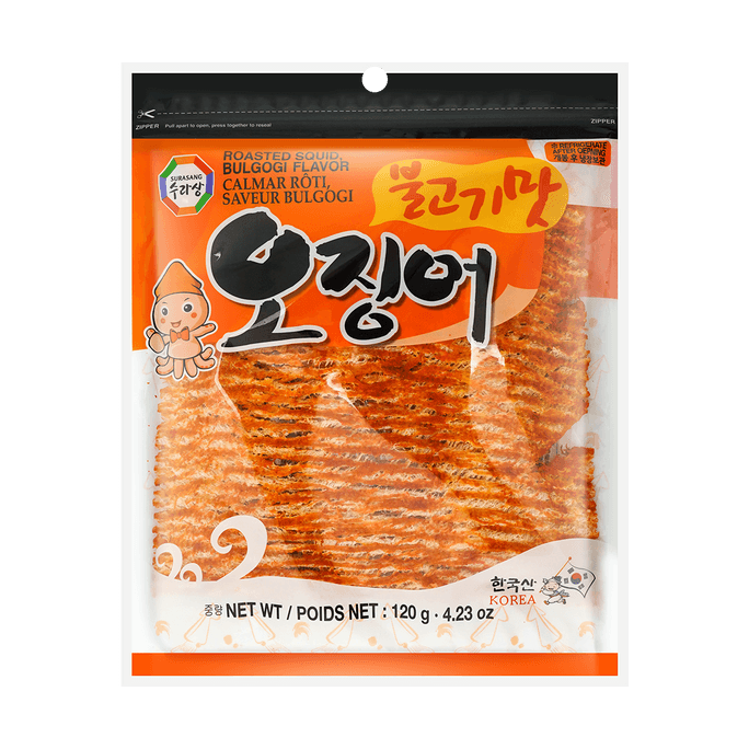 韩国SURASANG三进牌 调味烤鱿鱼 烤肉味 120g