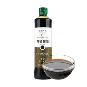 Light Salt Organic Soy Sauce, 16.91fl oz 【Low Sodium】【No MSG】