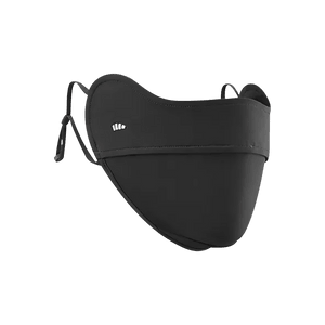 UVカット日焼け防止フェイスマスク UPF50+ ブラック フリーサイズ