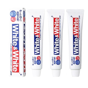 [일본 직배송] LION 황변방지 구취미백 치약 150g*3개 [슈퍼밸류세트]