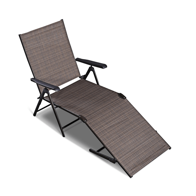 80  Adjustable Chaise Lounge Chair with 5 Reclining Positions
