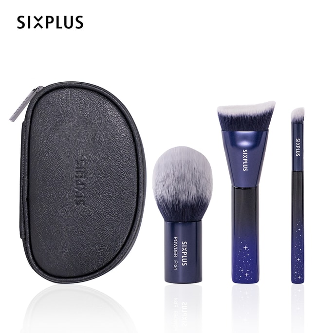 SIXPLUS 3Pcs Face Makeup Brushes - Stars