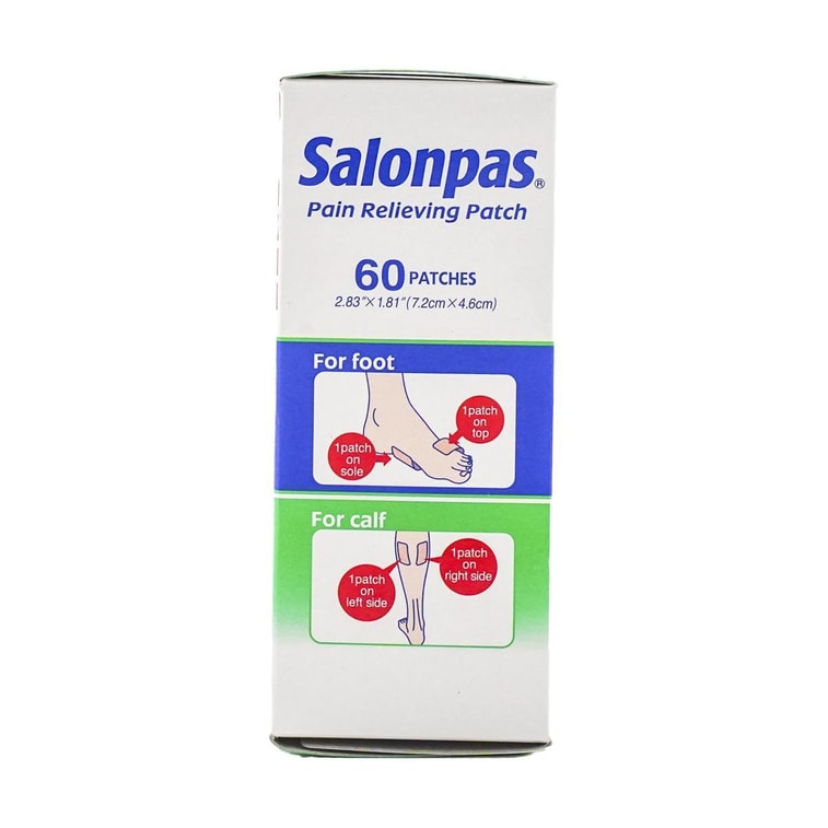 Salonpas 통증 완화 패치 - 허리, 목, 어깨, 무릎 통증 및 근육통 완화 - 8시간 지속 효과 - 60개입 4