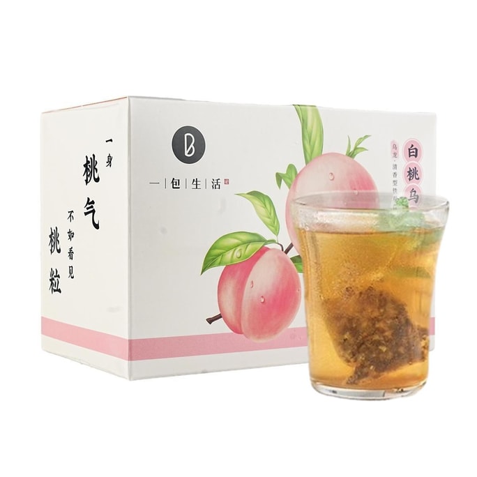 一包生活 白桃乌龙茶包 15包入 45g【配料干净】