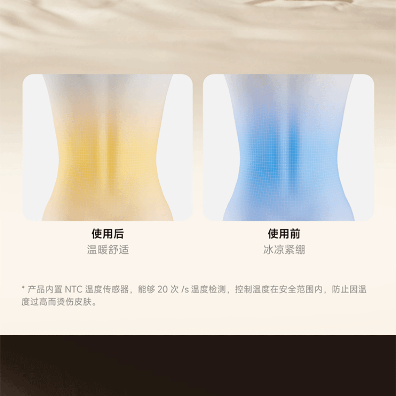 【中國直郵】 小米 米家智慧腰部按摩儀EMS版中頻脈衝舒緩緩痛恆溫熱敷透氣親膚 一個裝 白