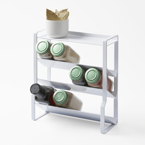 Four-Tier Slim Spice Rack - Steel White