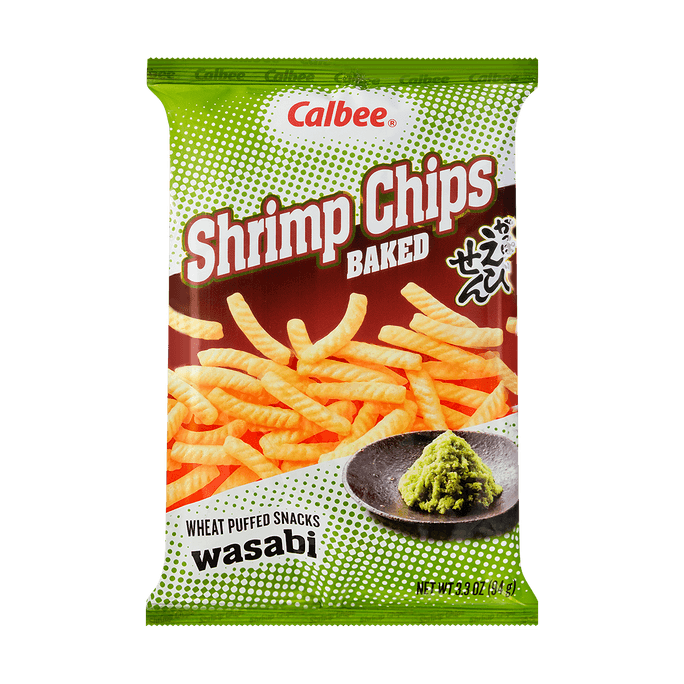 日本CALBEE卡乐比 虾条 芥末味 94g 包装随机发