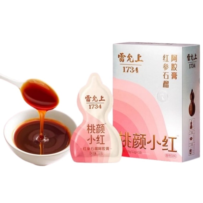 Red Ginseng Pomegranate and Donkey-hide Gelatin Paste for Regulating Qi and Blood 12g*10 bags