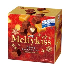 일본 직송: 메이지 재팬 한정판 스노우 키스 초콜릿, 진한 카라멜 풍미, 53g