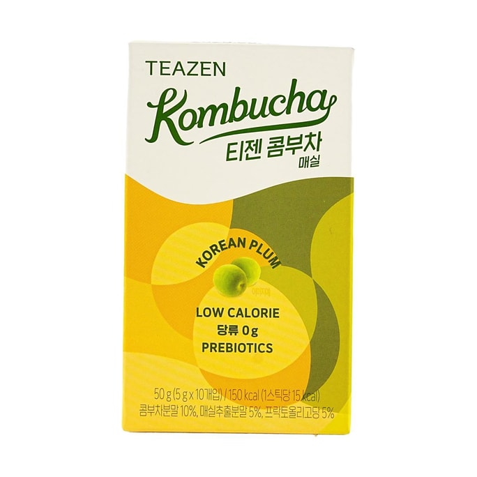 韩国TEAZEN 康普茶 梅子味 5g*10包