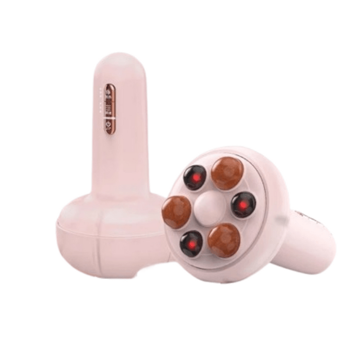 【中国直送】HKA Bianstone 腹部マッサージ器（もぐさ・ミョウバン入り）腸内保湿 ピンク＆レッド Bianstone（1個）