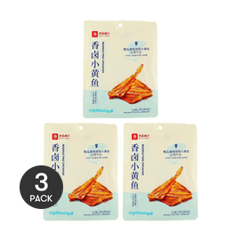 【国货优选】良品铺子 香卤小黄鱼 118g *3【3份超值装】