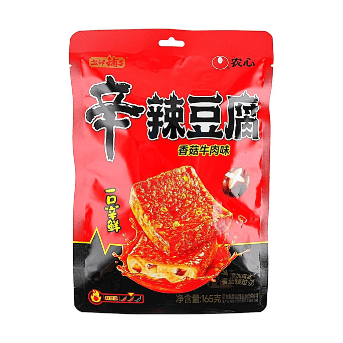 鹽津鋪子x農心聯名 辛辣豆腐 魚豆腐 香菇牛肉味 165g【鮮香辛辣 嘶哈上頭】