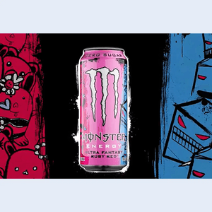 Monster Energy Drink Ultra Fantasy Ruby Red Grapefruit Flavor, 16 fl oz