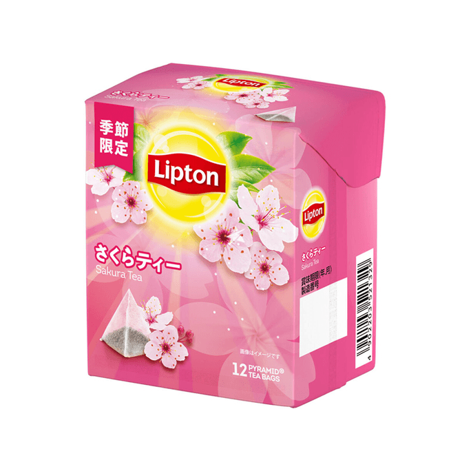 【日本直郵】Lipton立頓紅茶 櫻花茶 12包入