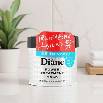 日本DIANE黛丝恩 致美系列 强韧修护发膜 230g 蛋白矫正级护理 秀发亮·顺·直 烫染受损 改善毛躁蓬乱卷曲打结