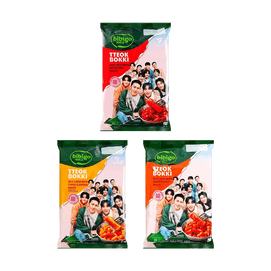 Tteokbokki - Rice Cakes, 12.69oz*3 flavors【CARATs】【SVT】【3 Flavors Combo】