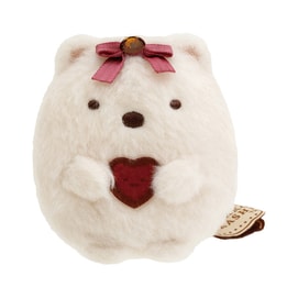 San-X Sumikko Gurashi "Chocolate Fair At Cafe Sumikko" Tenori Plush Shirokuma 6 X 5.5 X 5cm