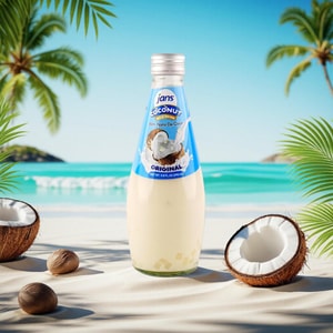 Coconut Milk Drink with Nata De Coco Origina,9.8 fl oz