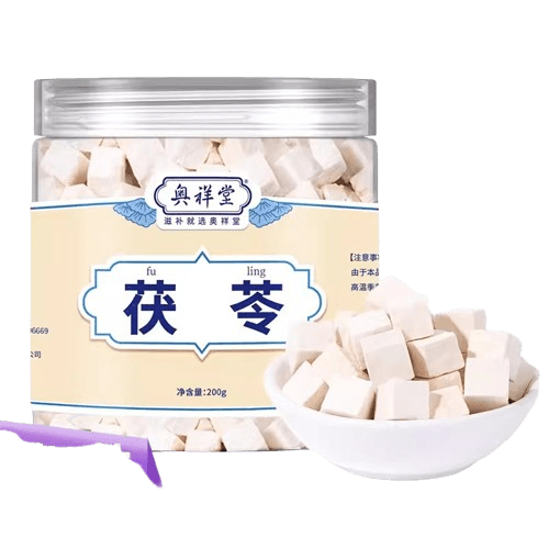 ngocanhbg 雲南白茯苓200g 漢方食材 除湿健脾 中国直邮】奥祥堂云南白茯苓中白茯苓块药材食用土伏苓粉干伏芩黄芪200g