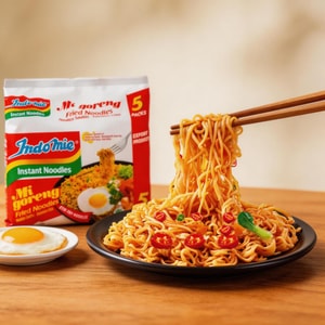 Indonesian Mi Goreng Instant Stir-Fried Noodles - Original Flavor, 5 Pack, 14.99 oz