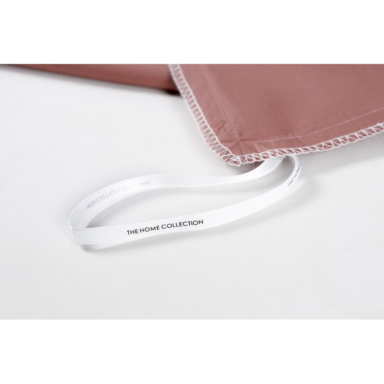 J.F.AMIEE 纯棉埃及棉800根高档长绒棉 正反两色被套三件套 被套枕套 玫瑰红/卡其 Queen/King 10