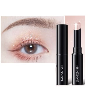 Jelly Eyeshadow Stick Diamond Shimmer Body - Lip Highlighter【Korean-Style Dewy Glow】Explosive Shimmer for Stunning Spot Highlighting #01 Cloudfall Peachy Pink Gold