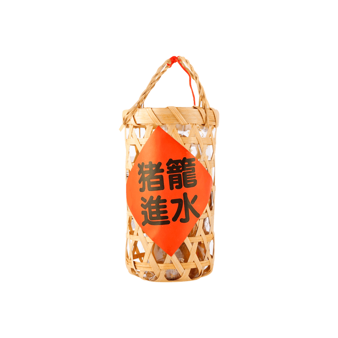 【财源广进】京华 猪笼入水 可爱猪仔月饼 莲蓉口味 1枚入 170g【超可爱猪笼月饼】【广州非遗特色伴手礼 拜月金猪】