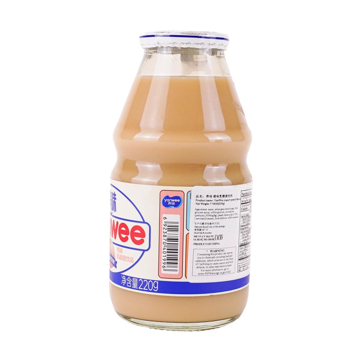 yanwee Peach Flavor Lactobacillus Drink, 7.76 oz - Yami.com