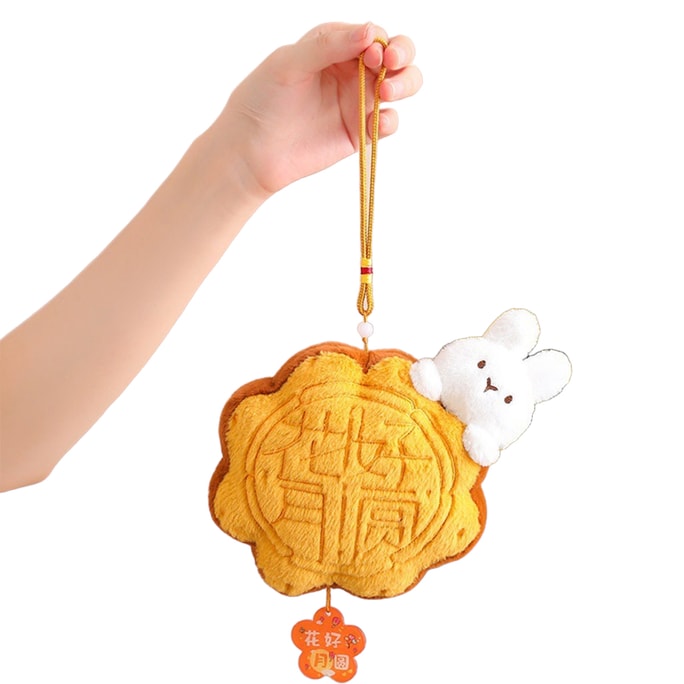 Plush Toy Five Kernel Mooncake Pendant Pillow Festival - Rabbit 1 Piece