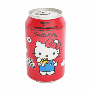 嗨啊 HIGH UP 控糖气泡水 柠檬草莓风味 Hello Kitty 330ml【控糖配方】【清爽气泡】