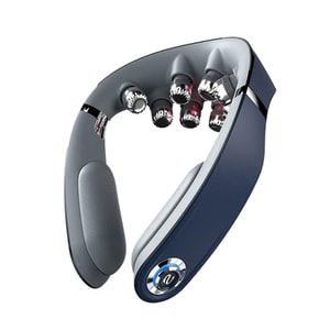 【中国直邮】 SKG 颈椎按摩器 G7系列2代 可折叠 推揉热敷  源头缓解酸痛 蓝色 1件