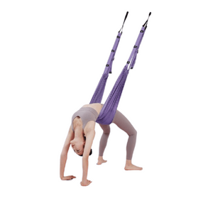 Aerial Yoga Suspension Straps Home Fitness Equipment Yoga Inversion Resistance Bands Purple Single Strap Set