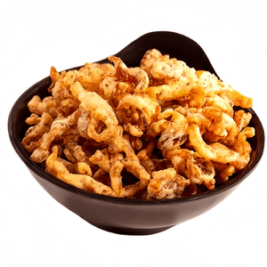 Spicy Mustard Butter Flavor Crispy Fried Scallop Skirts, Non-greasy Satisfying Snack 120g (30g*3 Bags)