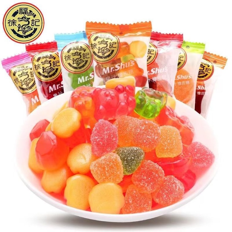 台湾 徐福记 橡皮糖软糖 230g 果汁结婚庆零食儿童休闲小零食小吃年货 5