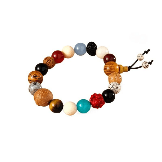 Lingyin Blessing Eighteen Seed Zodiac Bracelet Bodhi Hand String Fourth Generation New Duobao Dog 14-16cm