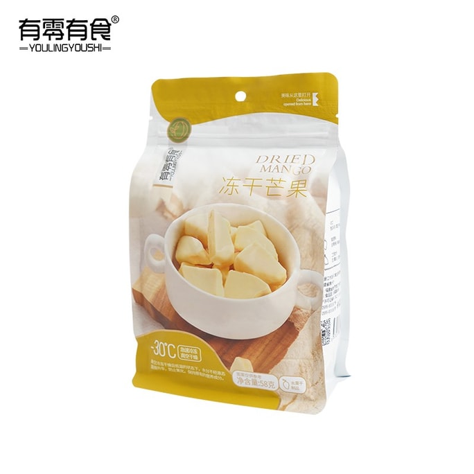 YOULINGYOUSHI Mango Dry Fruit Leather Dried Mango Chips58g